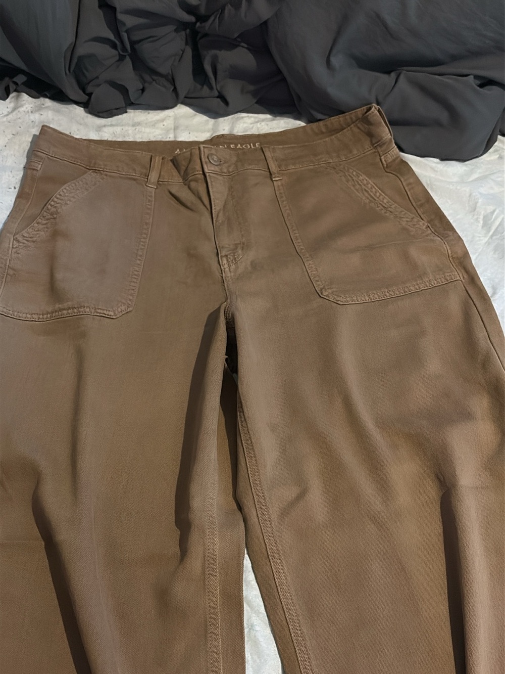 American Eagle Outfitters Brown Wide Leg Jeans